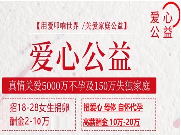 甘南捐卵助孕生子 爱心志愿者招募
